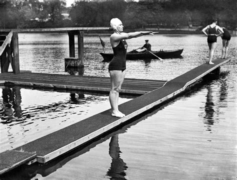 female channel swimming